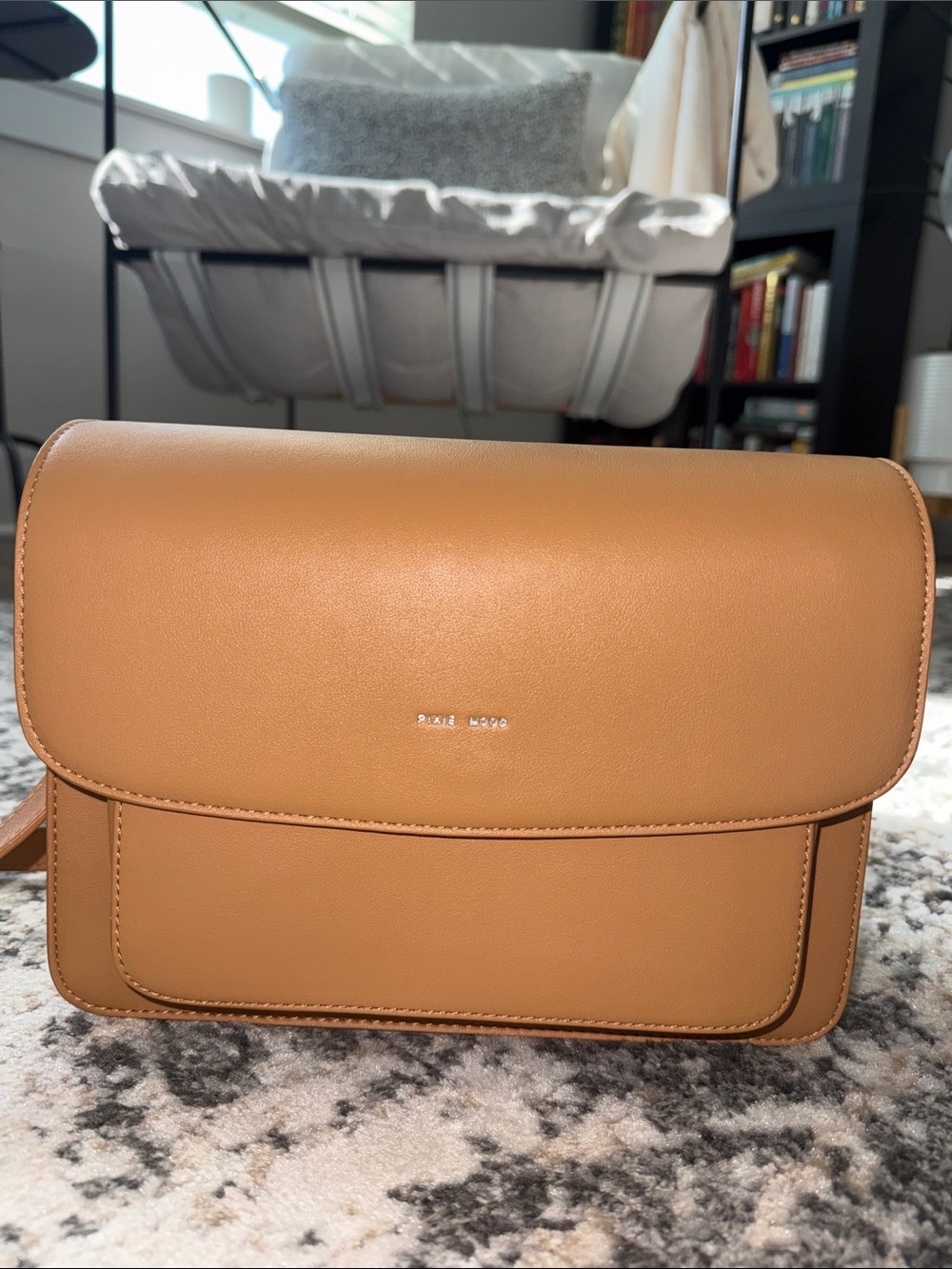 Pixie Mood tan crossbody bag